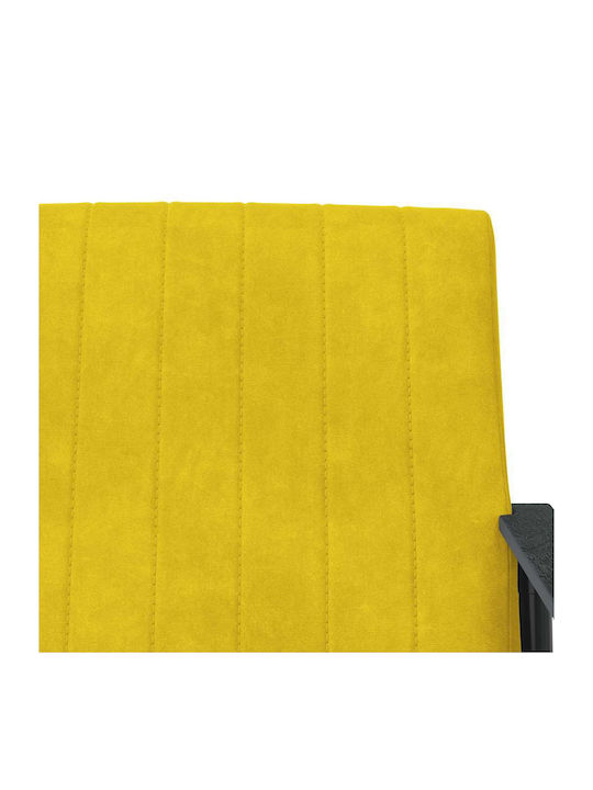 Πολυθρόνα Βελούδινη Κίτρινο 59x75x78cm