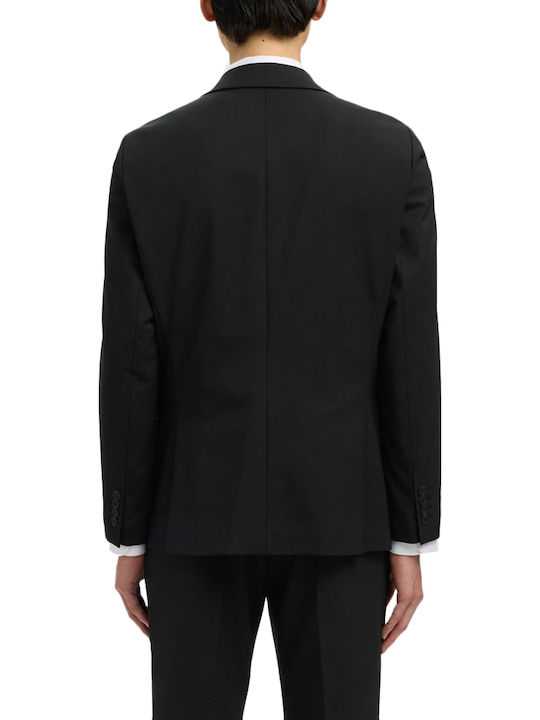 Selected Men's Winter Suit Jacket Slim Fit Black