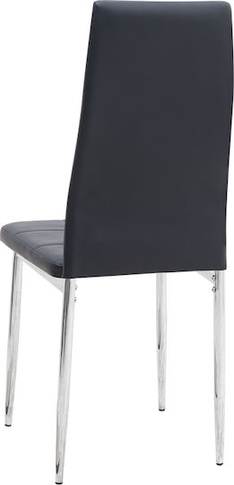 Rosa Stühle Speisesaal Black Velvet-Black Metal 1Stück 41x48x98cm