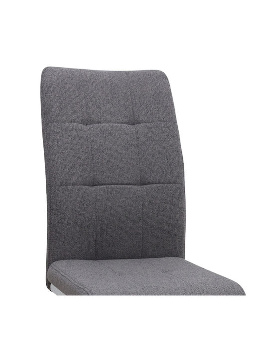 Laura Dining Room Fabric Chair Grey 42x58x98cm