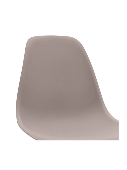 Nova Dining Room Polypropylene Chair Cappuccino 46x51x80cm