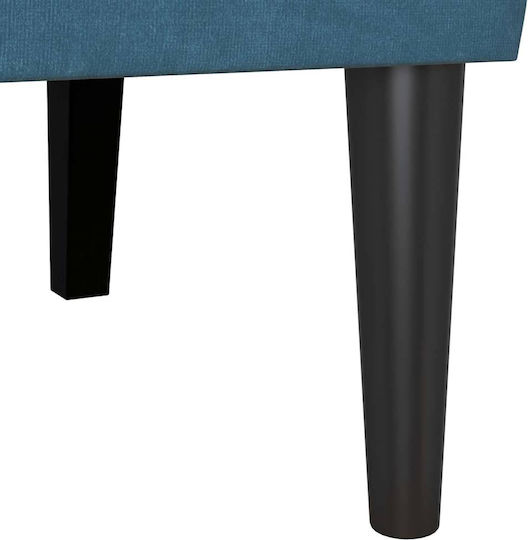 Двуместен Диван Кадифен Син 112x65.5x75см