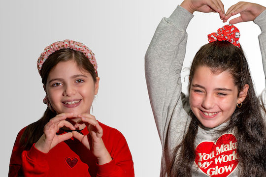 Scrunchie Πιγκουίνους Καρδιές Penguin Love Scrunchie