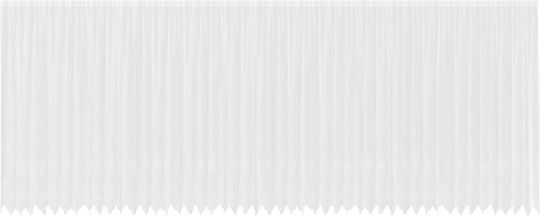 vidaXL Κουρτίνα Παραθύρου με Τιράντες Λευκή 1200x280εκ.