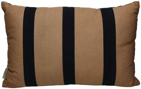 Selected by Pragmatic Sofa-Kissen Aus Samt Braun 40x60cm
