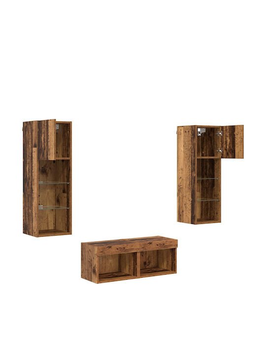 Wohnzimmer TV-Einheit Artisan Oak mit Beleuchtung L40xB30xH30cm