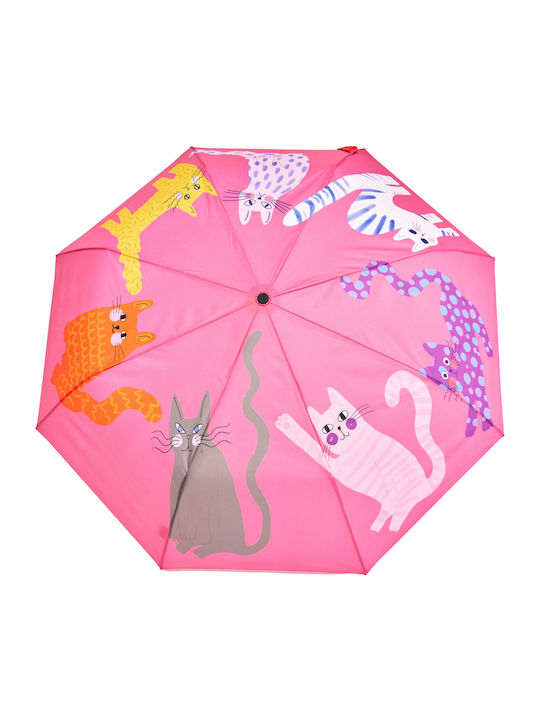 Original Duckhead Automatic Windproof Compact Fuchsia Rain Umbrella