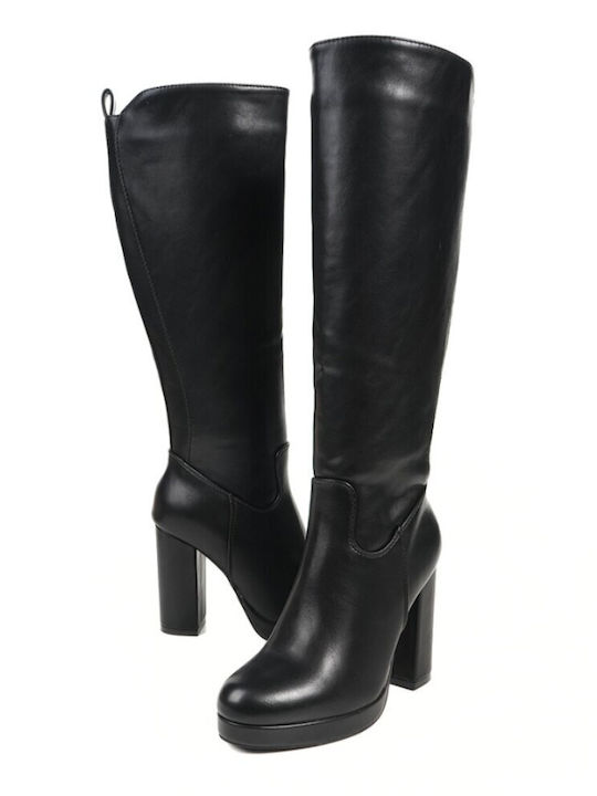 Damenstiefel mit hohem Absatz Schwarz