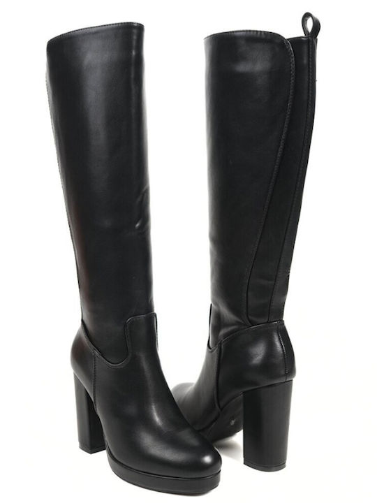 Damenstiefel mit hohem Absatz Schwarz