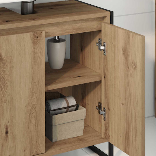 vidaXL Waschtisch ohne Waschbecken L60xB60xH30cm Walnut