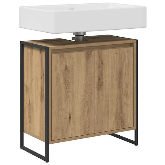 vidaXL Waschtisch ohne Waschbecken L60xB60xH30cm Walnut