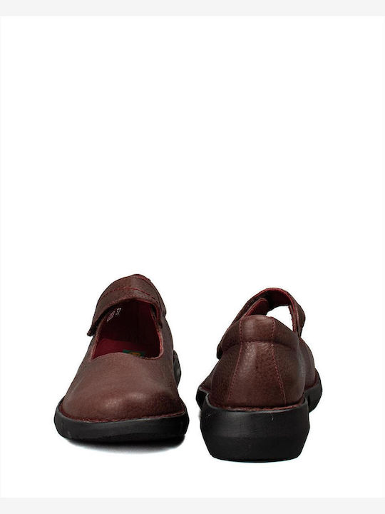 Δερμάτινα Γυναικεία Μοκασίνια σε Μπορντό Χρώμα