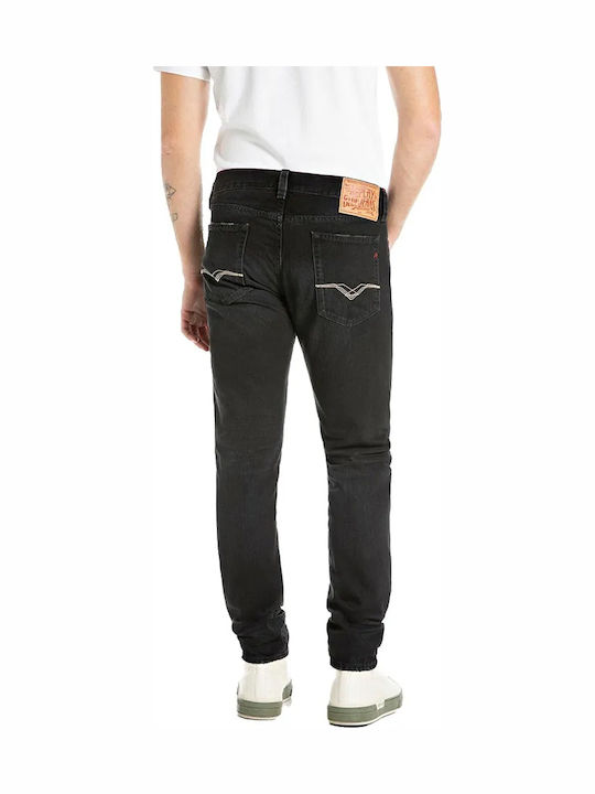 Replay Herren Jeanshose Schlank Fit Black