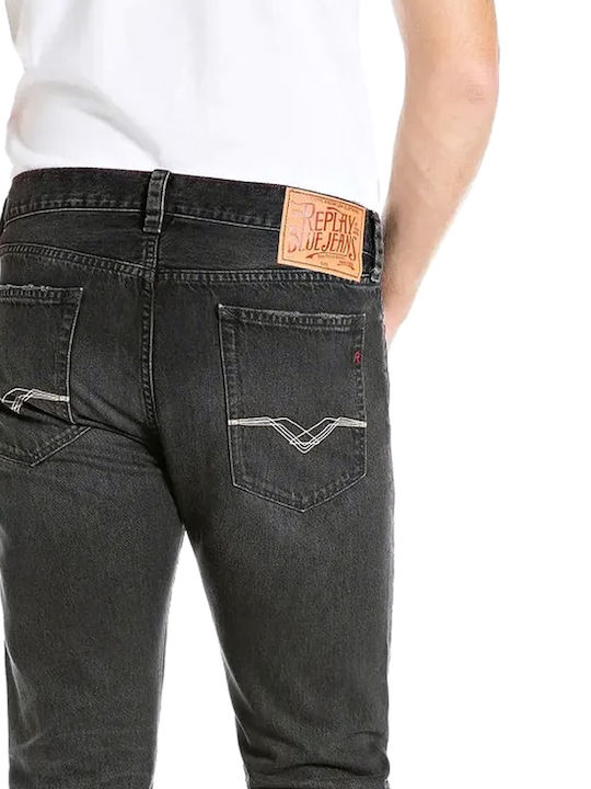 Men's Jeans Pants with Slim Fit Black