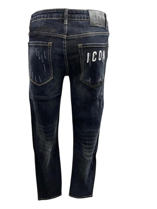 Pantaloni Jeans pentru Bărbați Albastru închis