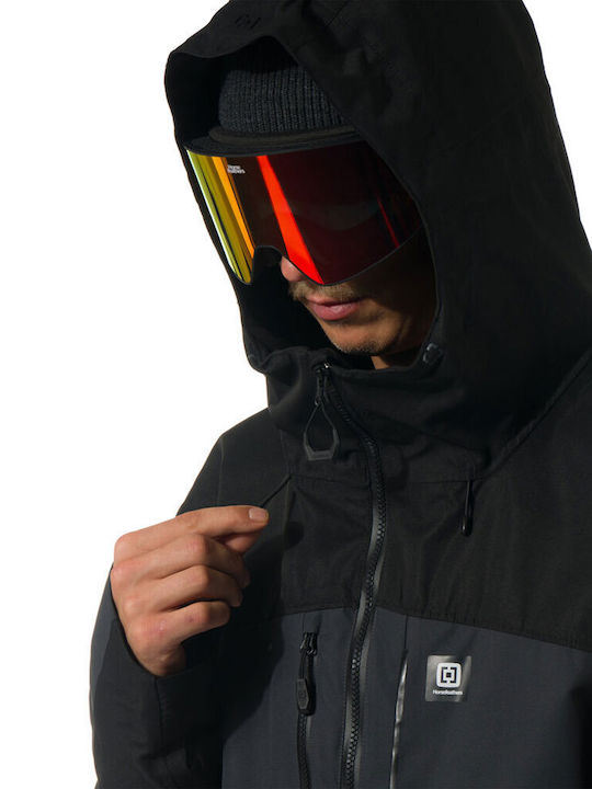 Horsefeathers OM326A Männer Jacke aus für Ski & Snowboard Schwarz