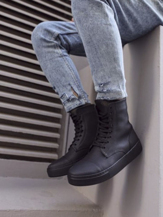 Knack Casual Boots Black ΚΝΟ22Μ