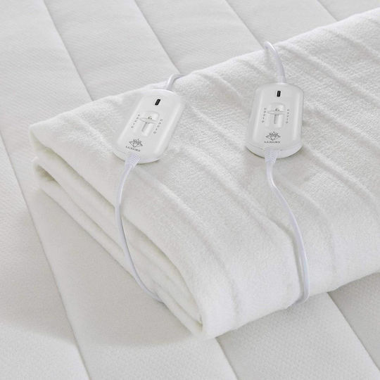 Luxury Double Electric Blanket White 160x140cm