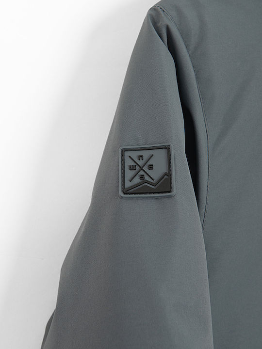 Kids Casual Coat with Hood Gray