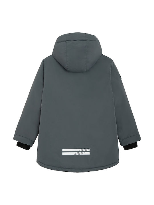 Kids Casual Coat with Hood Gray