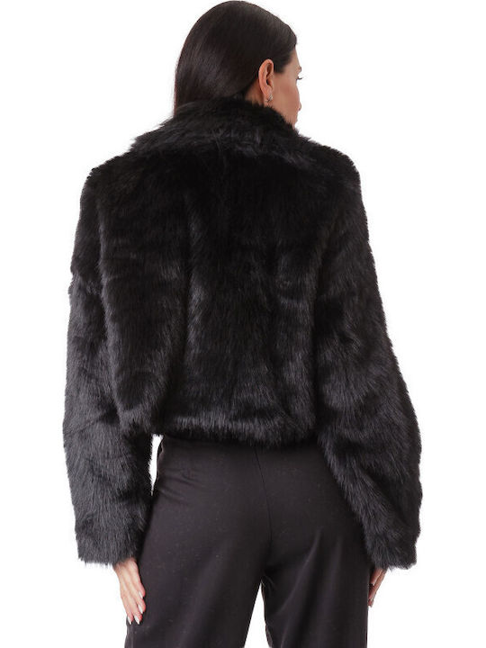 Women's Short Fur Black