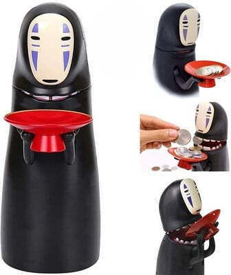 Piggy Bank Children's Money Box Plastic Black