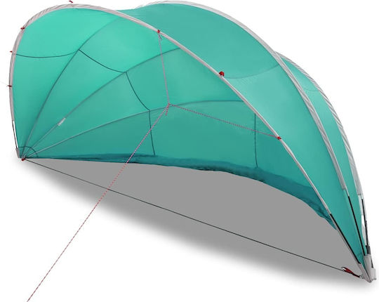 vidaXL Pool Awning 460x229cm Green