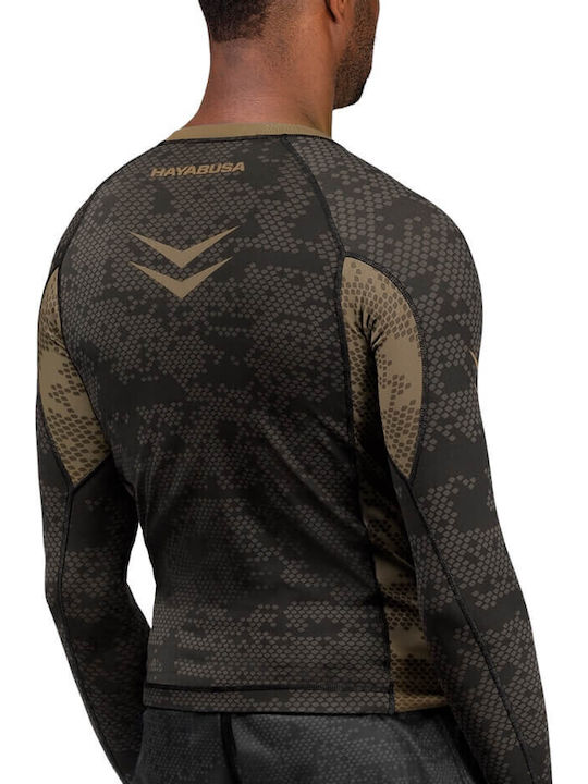 Hayabusa Long Sleeve Shirt for Jiu-Jitsu Brown