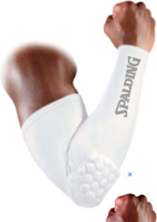 Elastică Periagconidă Mânecă Spalding Compression Sleeve Honeycomp Padding Alb