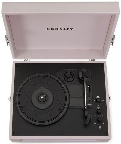 Crosley Voyager SF0005RP-AM1 Suitcase Turntables with Preamp and Built-in Speakers Amethyst
