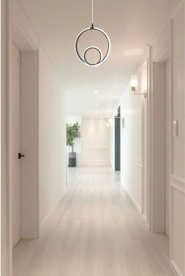 Epiplo-Fos Κρεμαστό Φωτιστικό Μαύρο LED 30x30x80εκ.