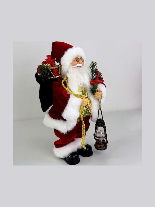 Dekorativer Weihnachtsmann Goldς aus Stoff 35cm
