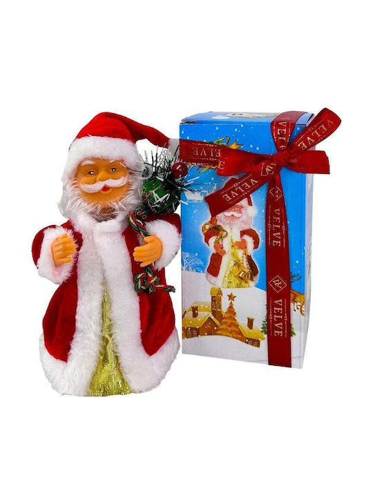 Decorativ Moș Crăciun Roșuς 15cm.
