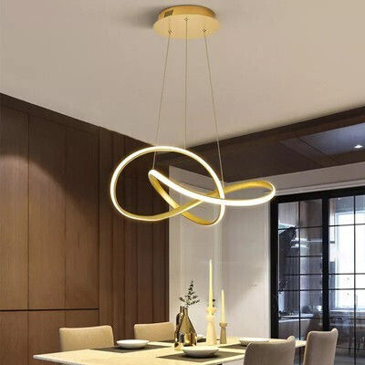 Powertech Κρεμαστό Φωτιστικό Χρυσό LED με Φυσικό Λευκό Φως 50x50x120εκ.