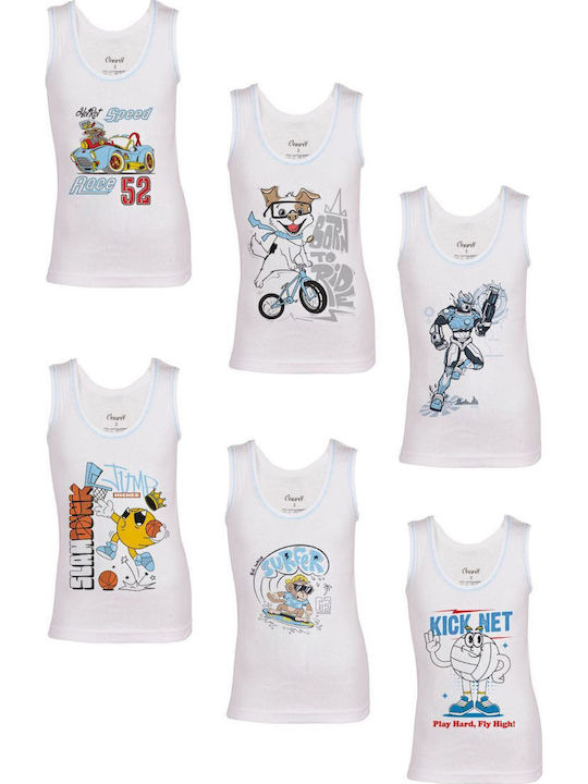 Onurel Set of Kids' Undershirts Multicolored 6pcs