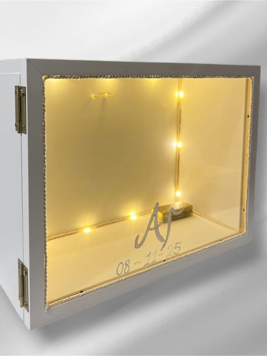 Hochzeitskronen-Etui Rechteck Braun 30x40εκ.