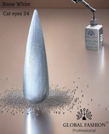 Global Fashion Ημιμόνιμο Βερνίκι Νυχιών 24 Cat Eye
