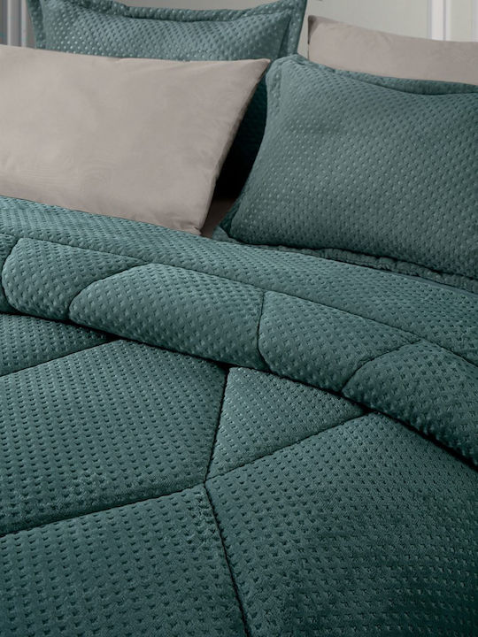 Saint Clair Duvet Cover Queen 220x240cm Emerald 660 GSMGsm