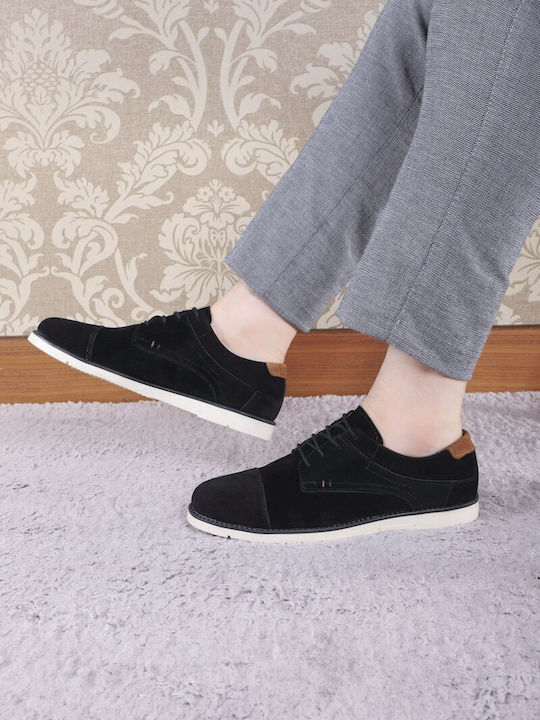 Wildleder Herren Freizeitschuhe Schwarz