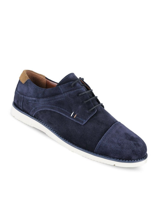 Wildleder Herren Freizeitschuhe Blau