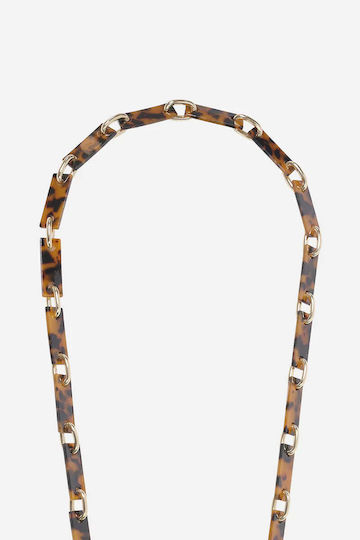 Mobile Phone Necklace Chain La Coque Francaise Le322056 Brown