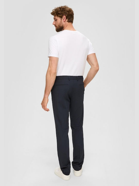 Label Pantaloni cu Croială Normală Albastru marin