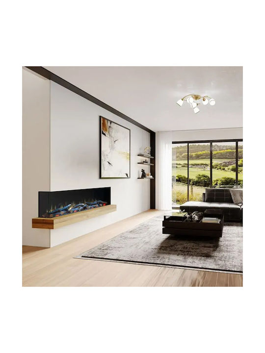 Charlton & Jenrick Irange I1500e Deep Wall Mounted Electric Fireplace 1500W Black