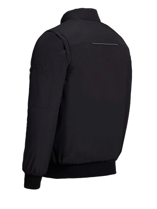Stenso Pilot Pilot Pro Arbeitsjacke Softshell mit Kapuze Schwarz