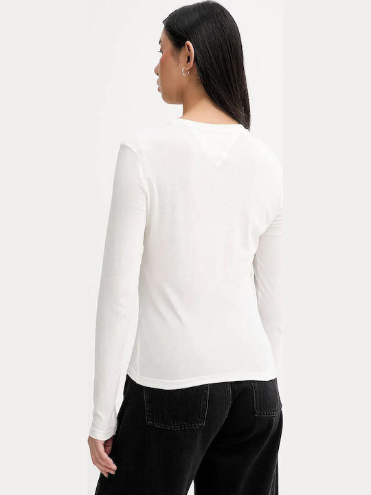Women's Summer Blouse Cotton Long Sleeve Ecru