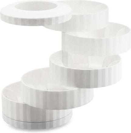 Alessi Plisse Θήκη Κάψουλες Espresso 5 Περιστρεφόμενα Ράφια 40 Θέσεων White Alessi Plisse Θήκη Κάψουλες Espresso 5 Περιστρεφόμενα Ράφια 40 Θέσεων White