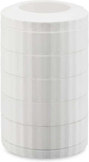 Alessi Plisse Capsule Holder Espresso 5 Rotating Shelves 40 Positions White