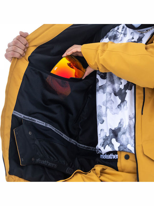 Horsefeathers OM326C Ανδρικό Μπουφάν για Σκι & Snowboard Καφέ
