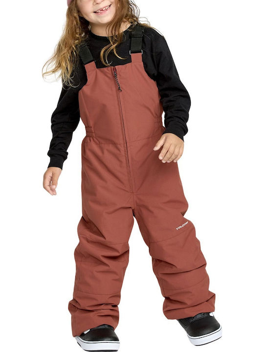 Volcom II1252600-HEN Παιδική Σαλοπέτα Σκι & Snowboard Καφέ