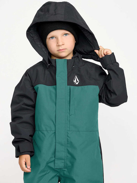 Volcom II0452600-ATD Παιδική Ολόσωμη Φόρμα Σκι & Snowboard Πράσινη